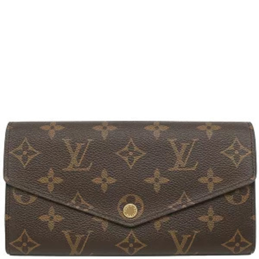 Louis Vuitton Long Wallet Portefeuille Sarah Monogram Canvas Brown